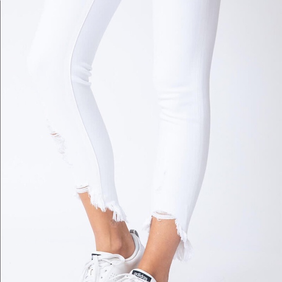 KanCan White Distressed Denim Jeans - Picture 2 of 3